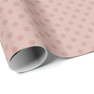 Hazy taupe/rose micro dots wrapping paper