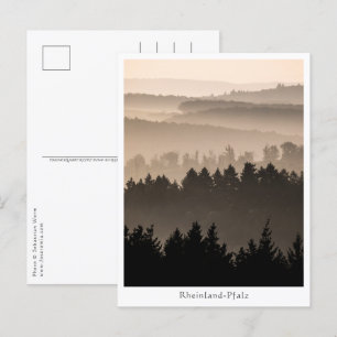 Hazy Woodland Hills Landscape Photo Postcard