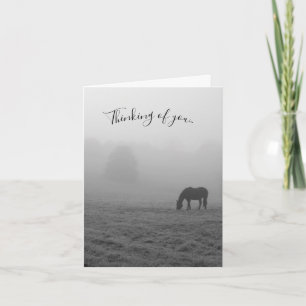 Hazzy Grazing Grayscale Thinking Of You Card