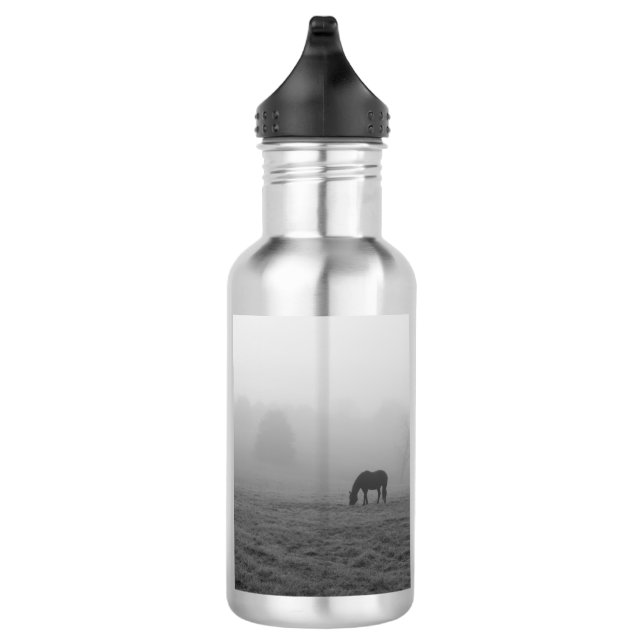 Hazzy Grazing Grayscale Water Bottle (Right)