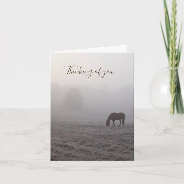 Hazzy Grazing Thinking Of You Card (Front)