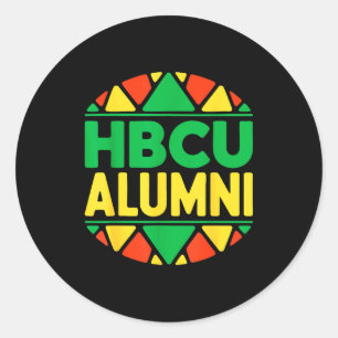Hbcu Alumni Historical Black History Classic Round Sticker
