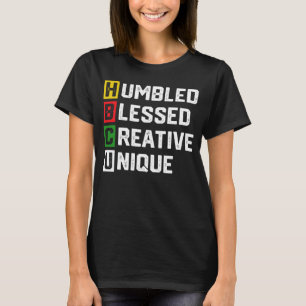 HBCU Apparel African Humbled Blessed Creative Uniq T-Shirt