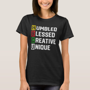 HBCU Apparel African Humbled Blessed Creative Uniq T-Shirt