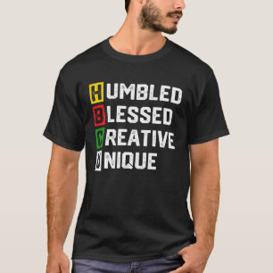 HBCU Apparel African Humbled Blessed Creative Uniq T-Shirt