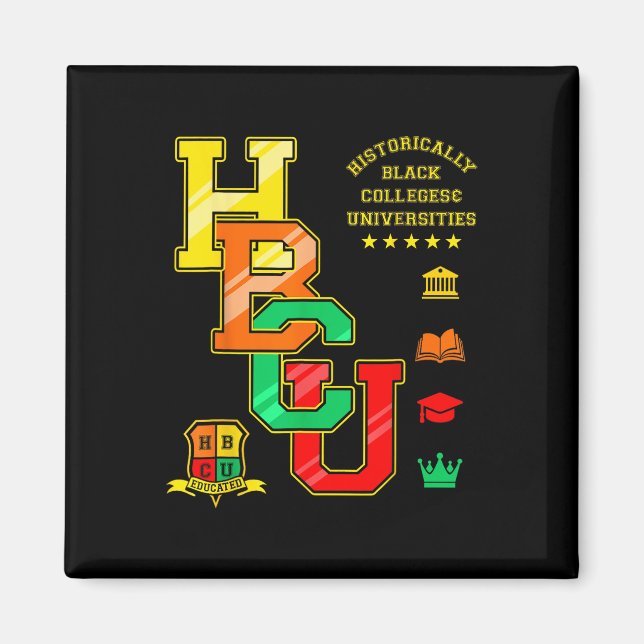 Hbcu Apparel Historically Black Colleges Universit Magnet (Front)