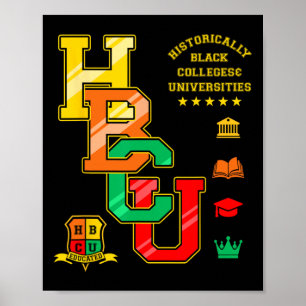 Hbcu Apparel Historically Black Colleges Universit Poster