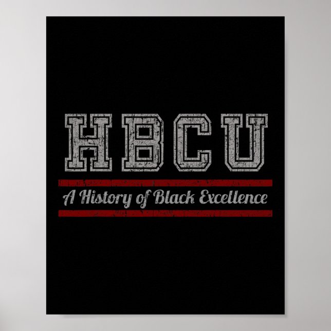 Hbcu Black History Month And Black Excellence  Poster (Front)