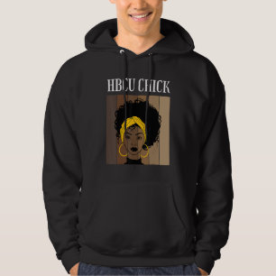 HBCU Chick Graduate Alumni Historical Black Colleg Hoodie
