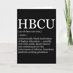 Hbcu Colleges And Universities Black History Month Card