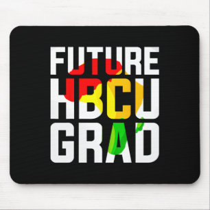 Hbcu Graduate Afro Black Girls College Graduation Mouse Pad