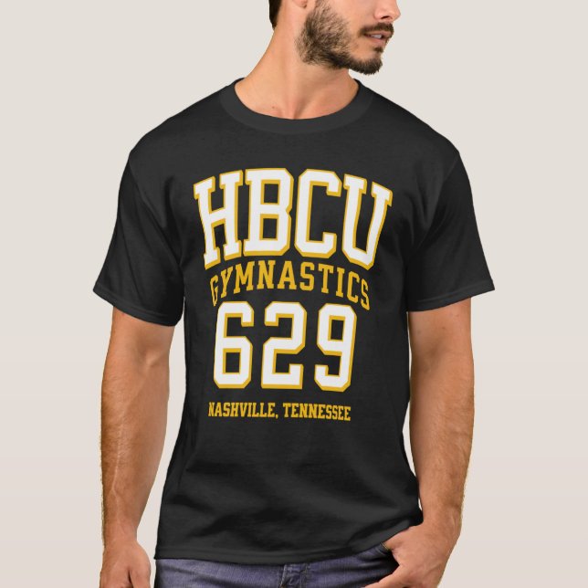 HBCU Gymnastics 629 Area Code Nashville TN  2 T-Shirt (Front)