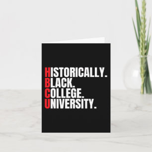Hbcu Historically Black College And University Men Card