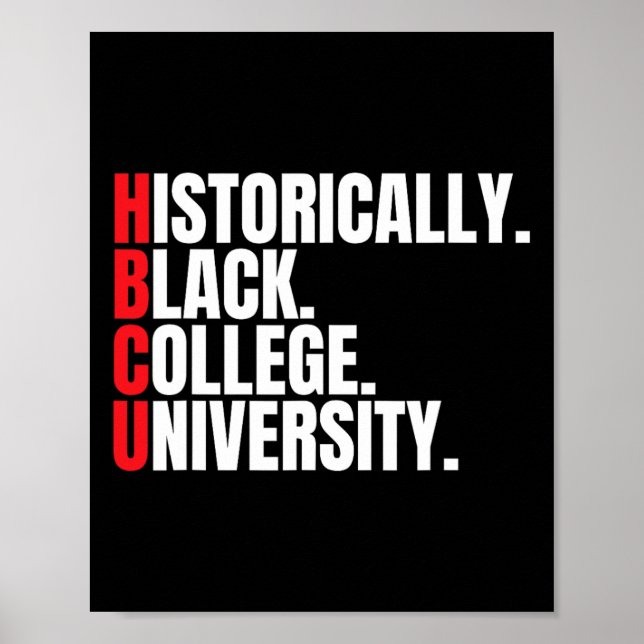 Hbcu Historically Black College And University Men Poster (Front)