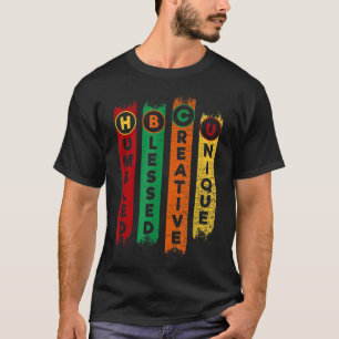 HBCU Humbled Blessed Creative Unique Black College T-Shirt