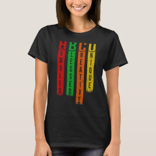 Hbcu Humbled Blessed Creative Unique Black College T-Shirt