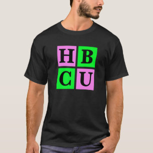 HBCU Pink and Green Blocks Love   T-Shirt