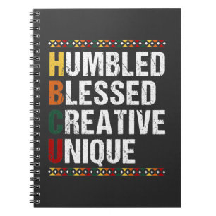 HBCU Proud Black Educated Student Historical Notebook