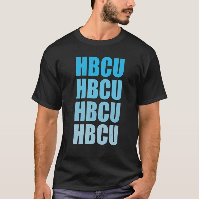 HBCU Repeat Large Letters T-Shirt (Front)