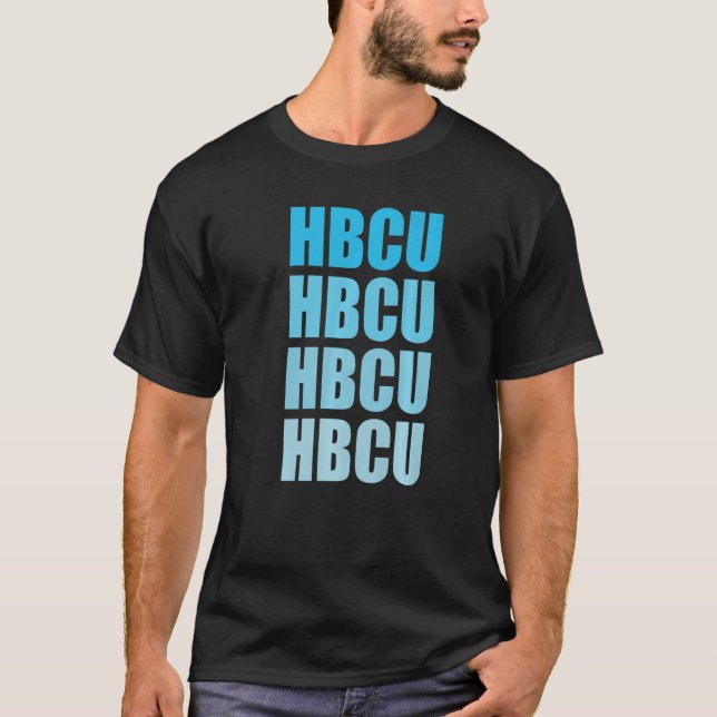 HBCU Repeat Large Letters   T-Shirt (Front)
