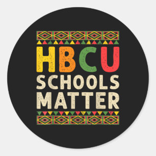 Hbcu Schools Historical Black College Student Alum Classic Round Sticker