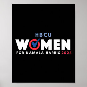 Hbcu Women For Kamala Harris 2024  Poster