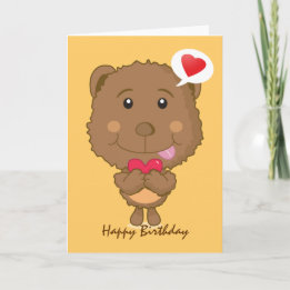 HBD Bear Card
