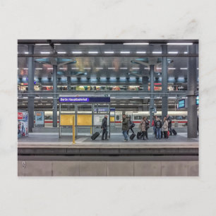 Hbf, Station, Berlin, Germany Postcard