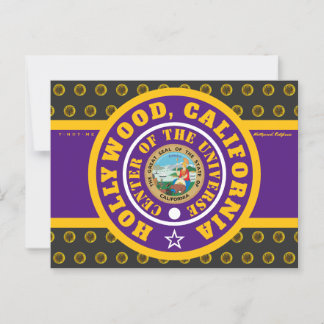 HCACOU HOLLYWOOD, CA (COU) 2 POSTCARD