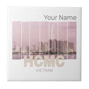 HCMC Saigon (Ho-Chi-Minh-City) Skyline Vietnam Ceramic Tile