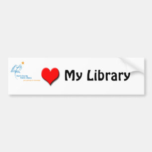 HCPL Library love Bumper Sticker