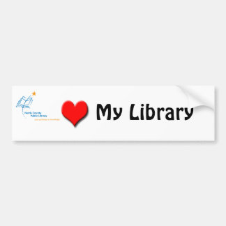 HCPL Library love Bumper Sticker