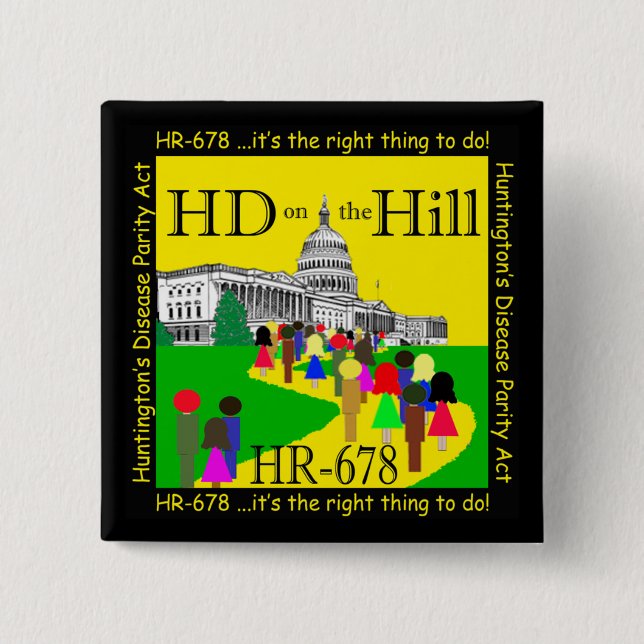 HD on the Hill Button (Front)