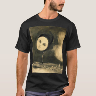Hd Strange Flower By Odilon Redon (1880) High T-Shirt