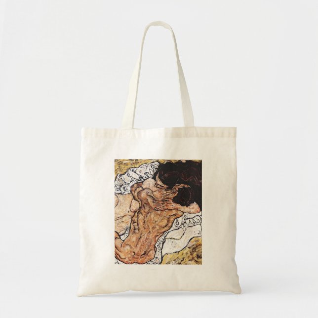 HD The Embrace, by Egon Schiele 1917 - HIGH DEFINI Tote Bag (Front)
