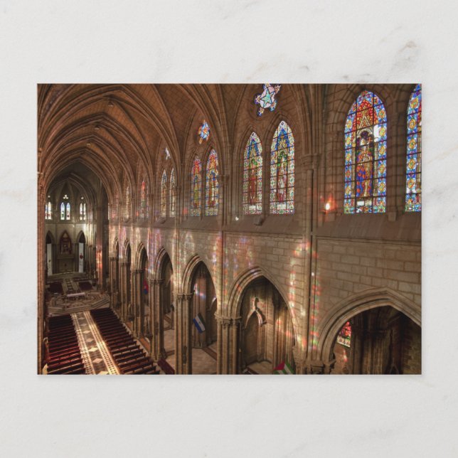 HDR image of Basilica interior, Quito, Ecuador Postcard (Front)