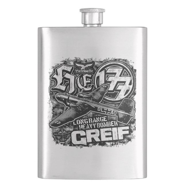 He 177 Greif Hip Flask (Front)