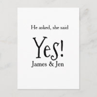He asked she said yes engagement party name simple