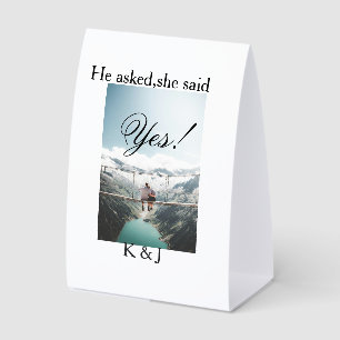 He asked she said yes engagement photo name stylis