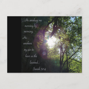 He awakens me... postcard