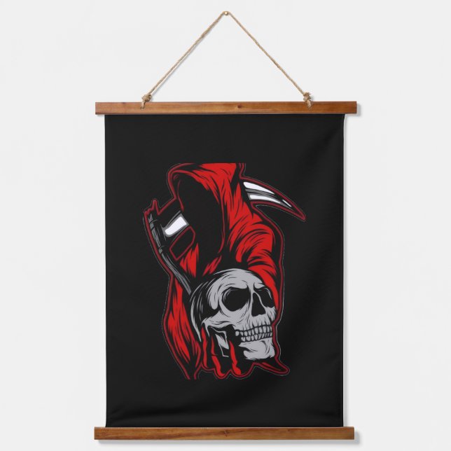 he Boo Crew Orange Halloween Family Matching  Hanging Tapestry (Front)