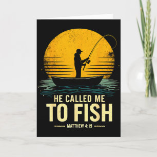 He Called Me To Fish, Matthew 4_19, Faith-based Fi Card