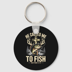 He called to fish men's christian fisherman faith key ring