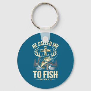 He called to fish men's christian fisherman faith key ring