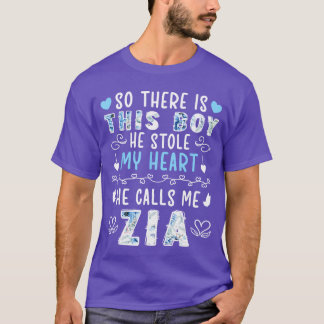 He Calls Me Zia Italian Aunt Proud Zia Auntie gift T-Shirt