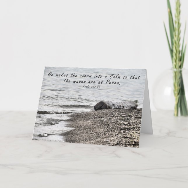 He Calms the Storm - Scripture Card (Front)