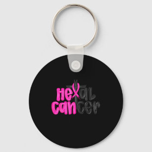 He Can Heal Cancer Believe God Christian Breast Ca Key Ring