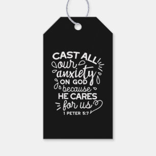 He Cares for You – Encouraging Christian Quote Gift Tags