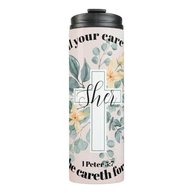 He Cares for You  Thermal Tumbler (Front)