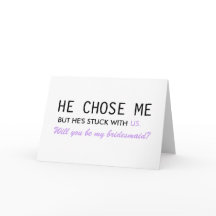 He Chose Me, But He's Stuck With Us